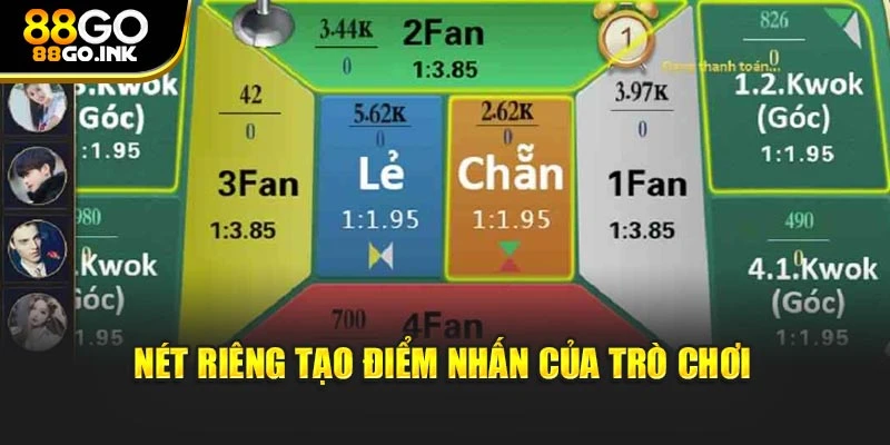 Nét riêng tạo điểm nhấn của trò chơi